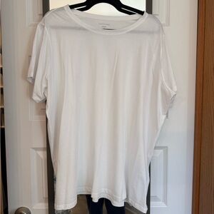 Eileen Fisher White Short Sleeve Tee